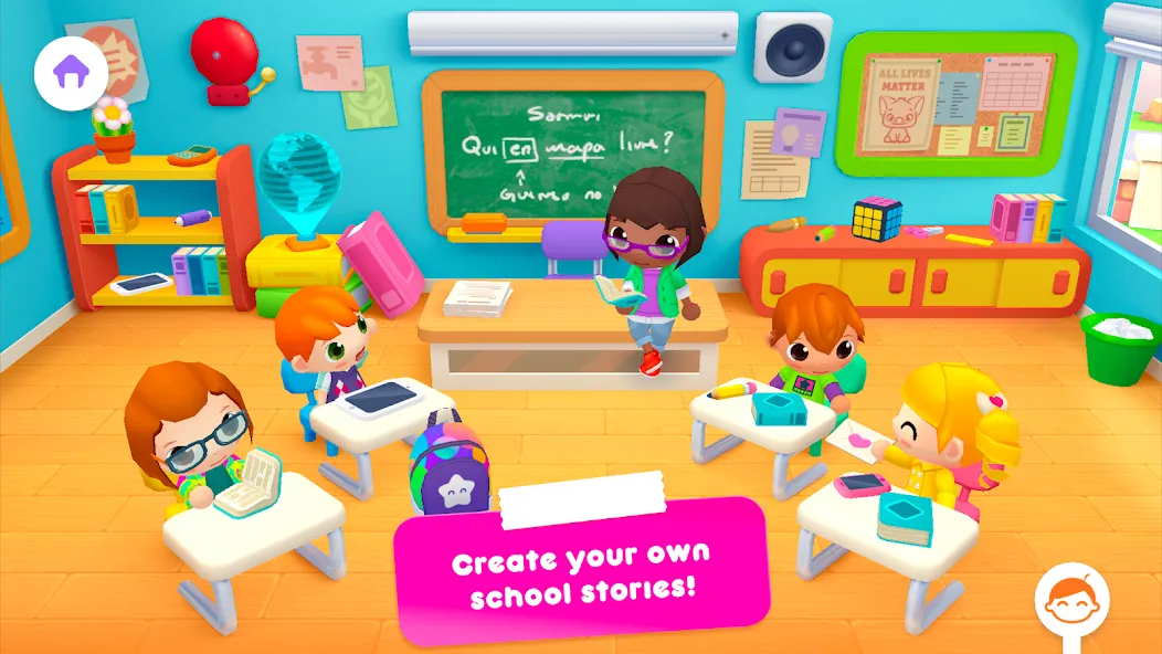 Sunny School Stories (Санны Скул Сториз) [МОД: Много монет, Открытые уровни и Мега MOD] Screenshot 1