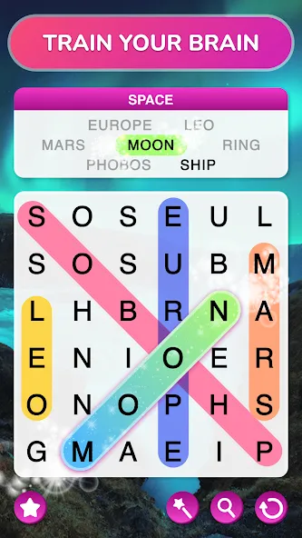 Word Search - Word Puzzle Game [МОД: Много монет, Открытые уровни и Мега MOD] Screenshot 2