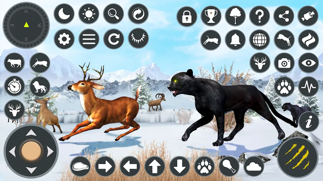 Wild Black Panther Games [МОД: Много денег, Монет и Все открыто] Screenshot 1