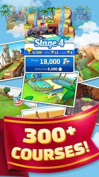 Mini Golf King (Мини Гольф Кинг) [МОД: Много монет, Открытые уровни и Мега MOD] Screenshot 4