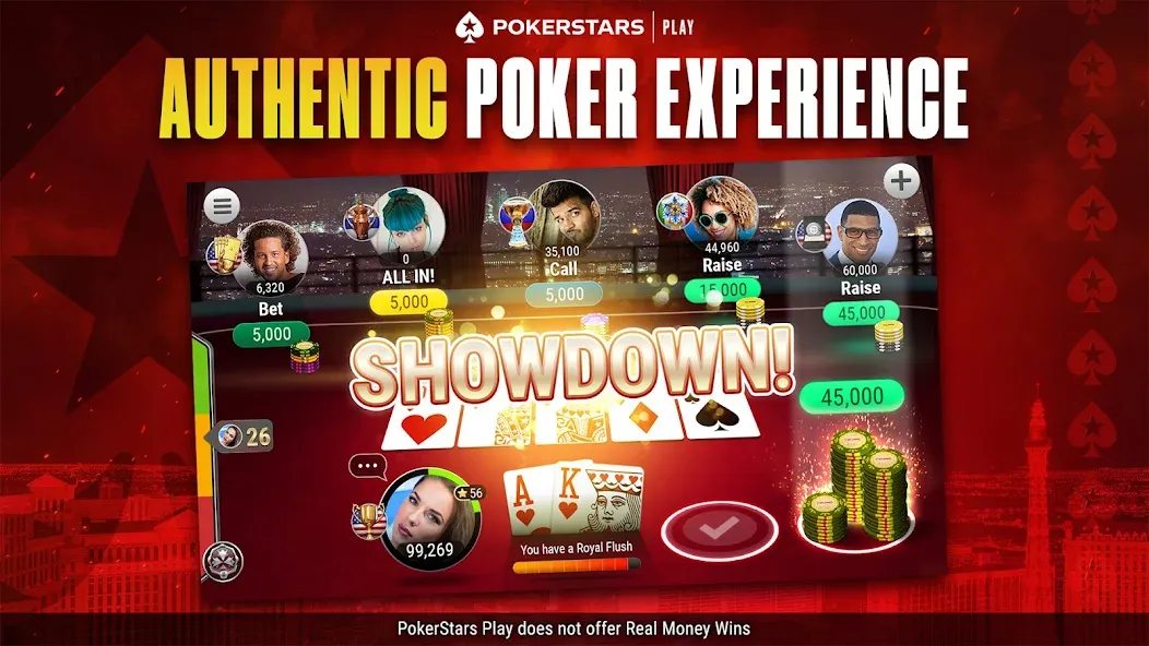 PokerStars Play: Texas Hold'em (ПокерСтарс Плей) [МОД: Деньги, Монеты и Меню MOD] Screenshot 1