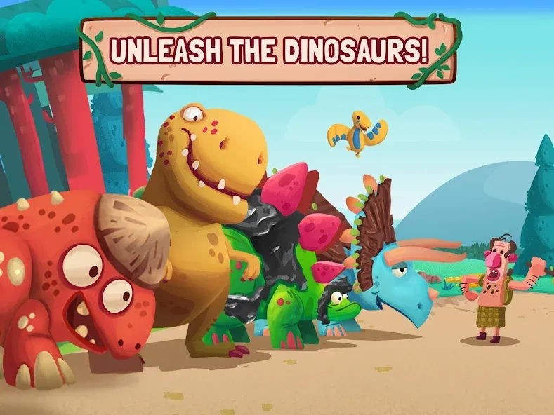 Dino Bash: Dinosaur Battle (Дино Баш) [МОД: Бесконечные деньги, Монеты и Мега MOD] Screenshot 2