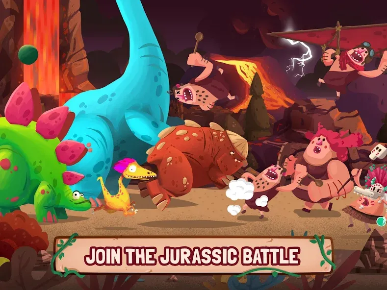 Dino Bash: Dinosaur Battle (Дино Баш) [МОД: Бесконечные деньги, Монеты и Мега MOD] Screenshot 5