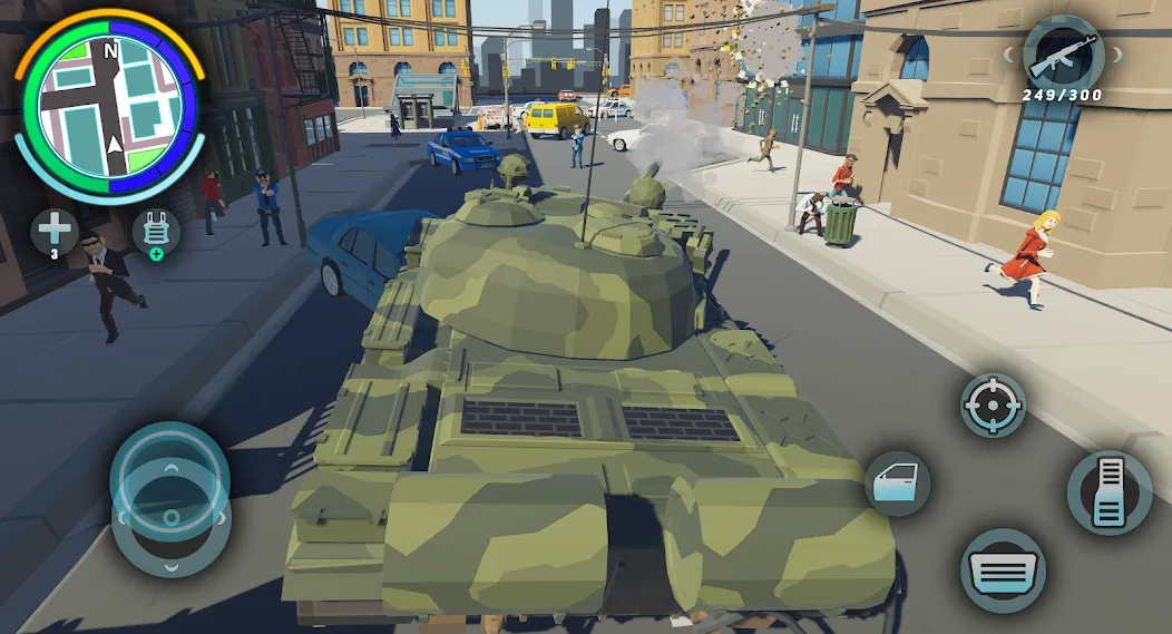 Gangster & Mafia Grand Polygon [МОД: Деньги, Монеты и Меню MOD] Screenshot 4