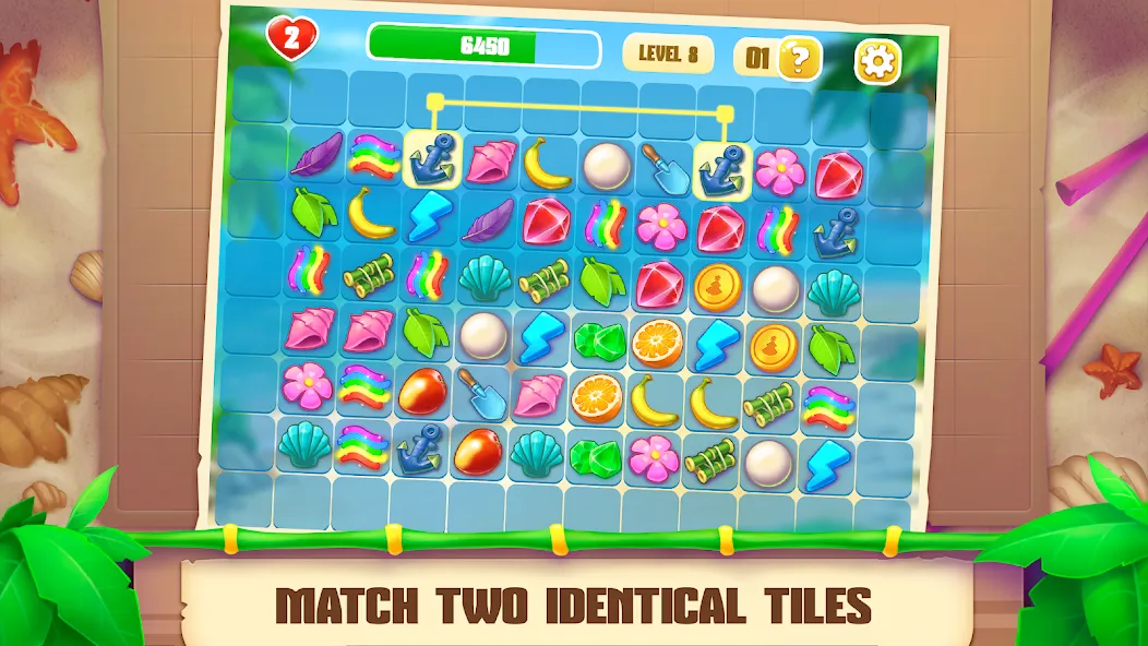 Onet Paradise: connect 2 tiles (Онет Парадайз) [МОД: Много денег, Монет и Все открыто] Screenshot 2