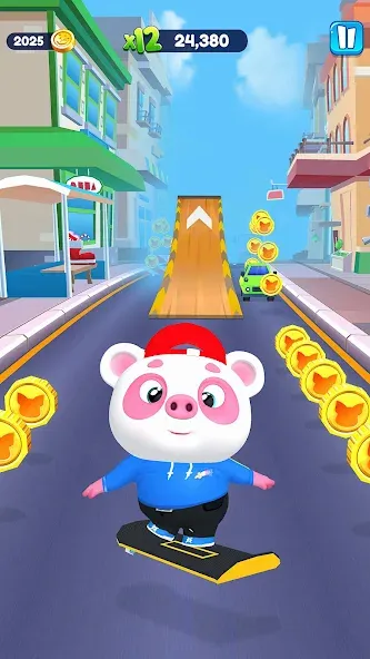 Piggy Panda Run: Fun Game [МОД: Деньги, Монеты и Меню MOD] Screenshot 3
