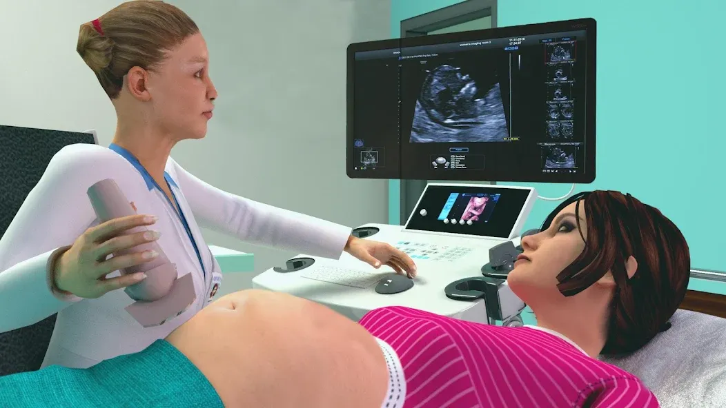 Pregnant Mother Simulator Game (Симулятор беременной мамы) [МОД: Все открыто, Дополнительные деньги и Меню MOD] Screenshot 1