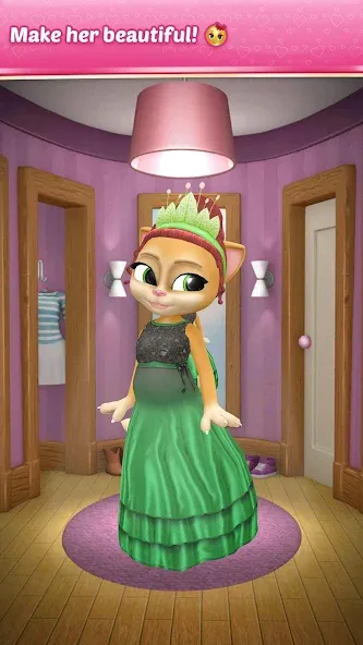 Pregnant Talking Cat Emma [МОД: Много монет, Открытые уровни и Мега MOD] Screenshot 4