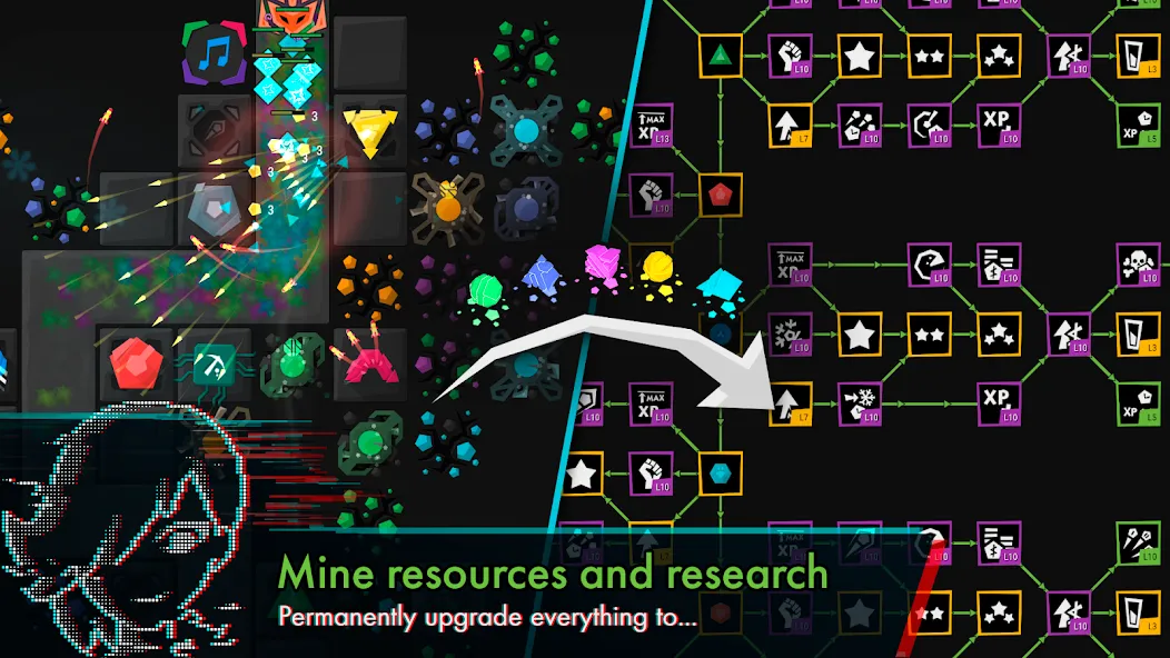 Infinitode 2 - Tower Defense (Инфинитод 2) [МОД: Меню, Бесконечные монеты и Открытые уровни] Screenshot 2