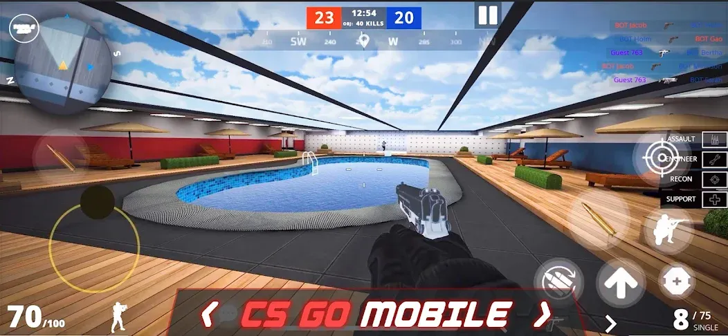 Epic Battle CS:FPS Mobile Game [МОД: Деньги, Монеты и Меню MOD] Screenshot 1