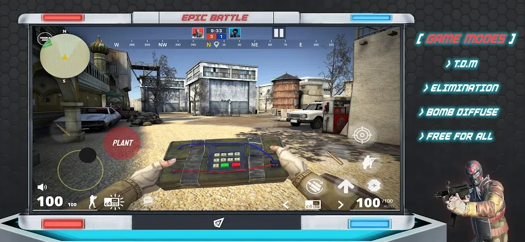 Epic Battle CS:FPS Mobile Game [МОД: Деньги, Монеты и Меню MOD] Screenshot 3
