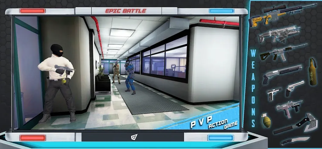 Epic Battle CS:FPS Mobile Game [МОД: Деньги, Монеты и Меню MOD] Screenshot 4