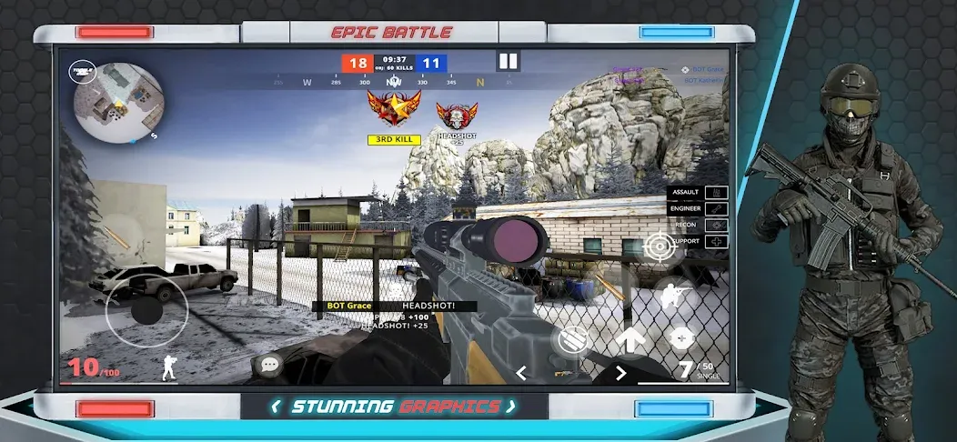 Epic Battle CS:FPS Mobile Game [МОД: Деньги, Монеты и Меню MOD] Screenshot 5