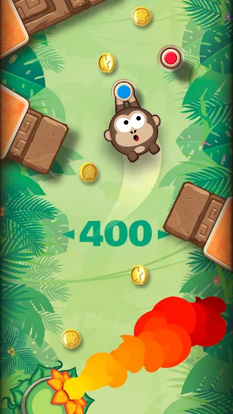 Sling Kong (Слинг Конг) [МОД: Меню, Бесконечные монеты и Открытые уровни] Screenshot 1