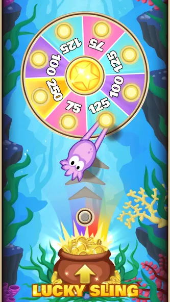 Sling Kong (Слинг Конг) [МОД: Меню, Бесконечные монеты и Открытые уровни] Screenshot 3