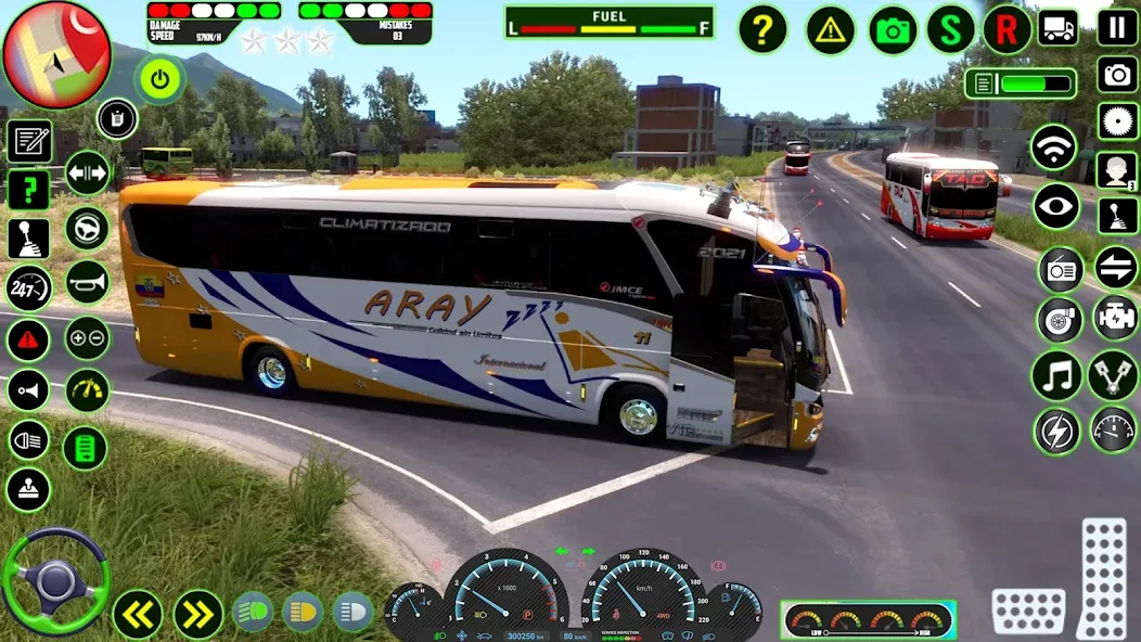 Euro Coach Bus Simulator 3D (Паблик Коуч Бас Драйвинг 3Д) [МОД: Деньги, Монеты и Меню MOD] Screenshot 4