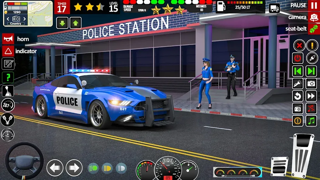 City Police Car Driving Games [МОД: Деньги, Монеты и Меню MOD] Screenshot 1