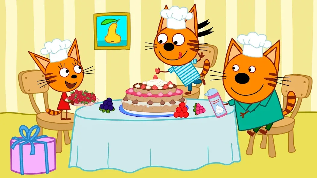 Kid-E-Cats: Kids birthday [МОД: Меню, Бесконечные монеты и Открытые уровни] Screenshot 2
