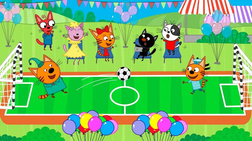 Kid-E-Cats: Kids birthday [МОД: Меню, Бесконечные монеты и Открытые уровни] Screenshot 4