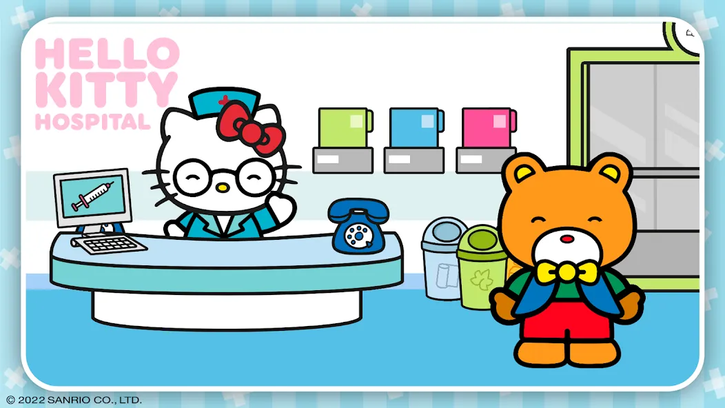 Hello Kitty: Kids Hospital (Хелло Китти) [МОД: Все открыто, Дополнительные деньги и Меню MOD] Screenshot 1