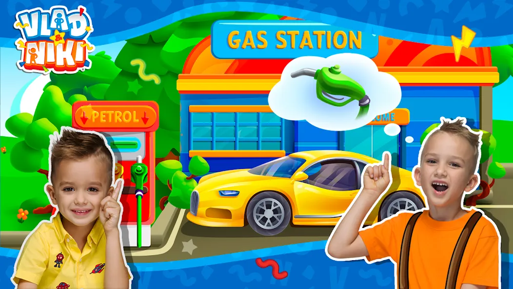 Vlad and Niki: Car Service [МОД: Бесконечные деньги, Монеты и Мега MOD] Screenshot 3