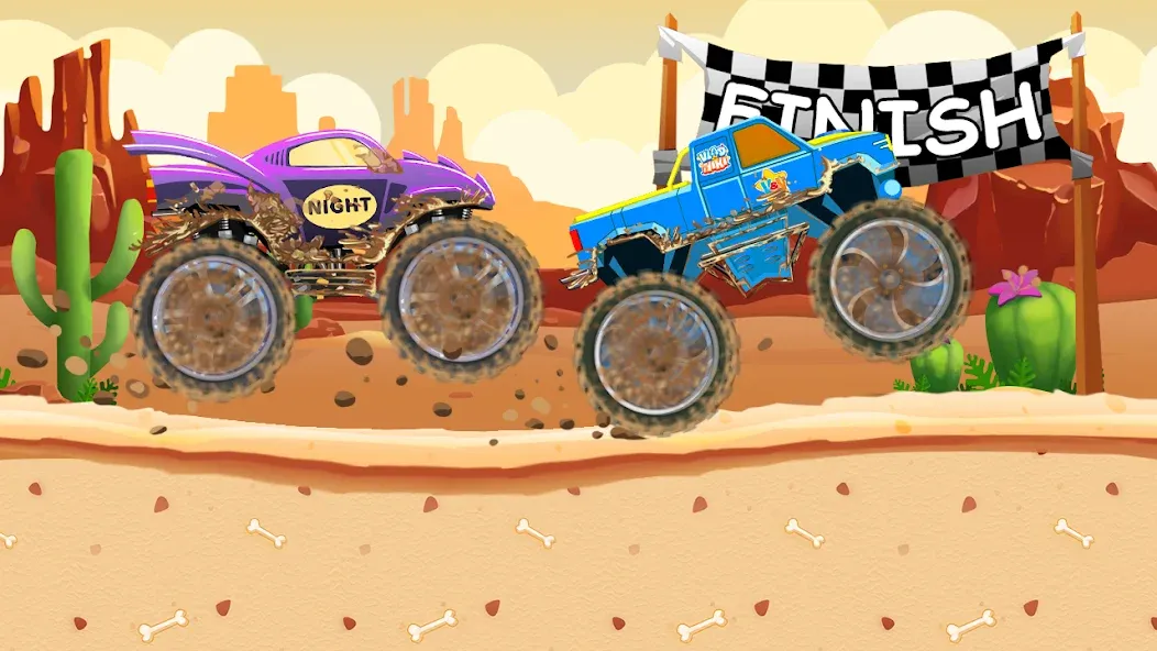 Monster Truck Vlad & Niki [МОД: Много монет, Открытые уровни и Мега MOD] Screenshot 2