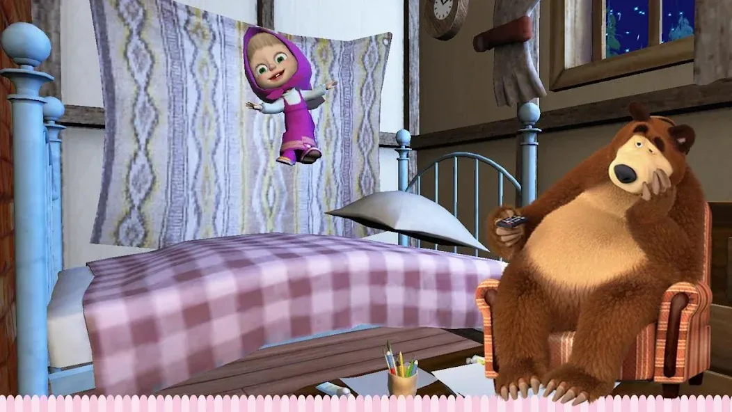 Masha and the Bear: Good Night [МОД: Деньги, Монеты и Меню MOD] Screenshot 3