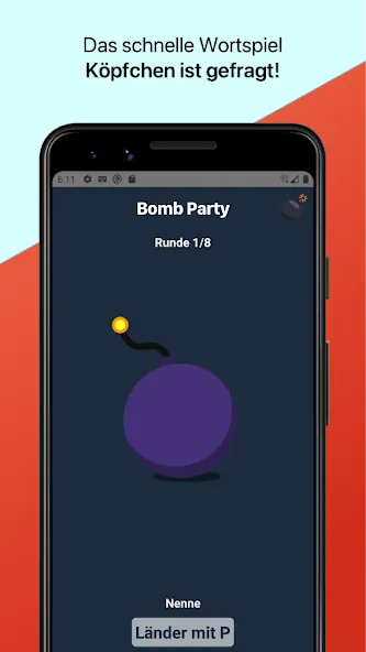 Bomb Party: Das Bombenspiel! (Бомб Пати) [МОД: Меню, Бесконечные монеты и Открытые уровни] Screenshot 2