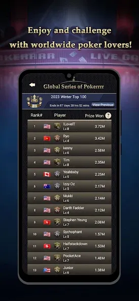 Pokerrrr 2: Texas Holdem Poker (Покер 2) [МОД: Много денег, Монет и Все открыто] Screenshot 5