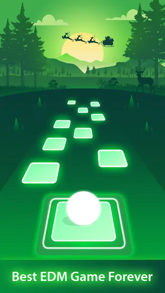 Magic Ball Tiles Hop Music Run (Меджик Бол Тайлз Хоп Мьюзик Ран) [МОД: Бесконечные деньги, Монеты и Мега MOD] Screenshot 1