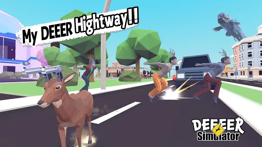 DEEEER Simulator: Modern World (ДИИИР Симулятор) [МОД: Много монет, Открытые уровни и Мега MOD] Screenshot 1
