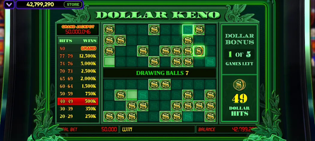 Vegas Keno (Вегас Кено) [МОД: Деньги, Монеты и Меню MOD] Screenshot 3