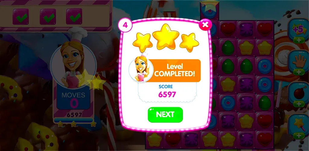 Jelly Kingdom Crush - Match 3 [МОД: Все открыто, Дополнительные деньги и Меню MOD] Screenshot 4