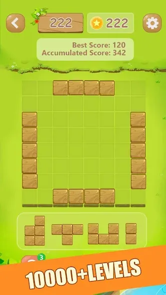 Puzzle Green Blocks (Пазл Зеленые Блоки) [МОД: Деньги, Монеты и Меню MOD] Screenshot 2