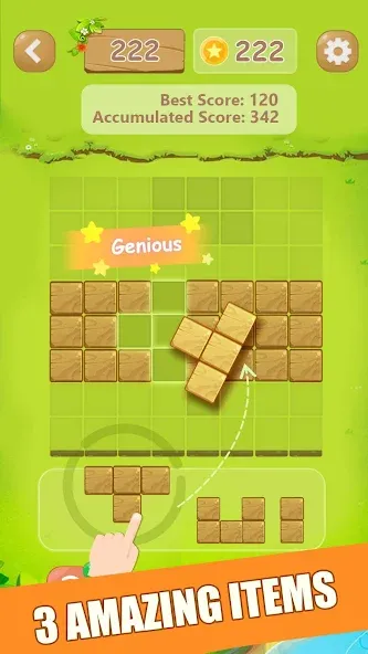 Puzzle Green Blocks (Пазл Зеленые Блоки) [МОД: Деньги, Монеты и Меню MOD] Screenshot 3