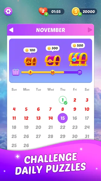 Match Tile Scenery (Матч Тайл Сценери) [МОД: Меню, Бесконечные монеты и Открытые уровни] Screenshot 5