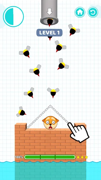 Save Balls: Brain Teaser Games [МОД: Меню, Бесконечные монеты и Открытые уровни] Screenshot 1