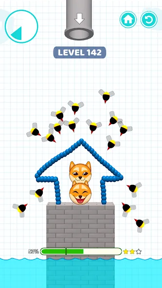 Save Balls: Brain Teaser Games [МОД: Меню, Бесконечные монеты и Открытые уровни] Screenshot 2