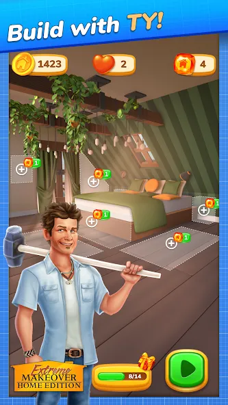 Extreme Makeover: Home Edition (Экстриммакеовер) [МОД: Все открыто, Дополнительные деньги и Меню MOD] Screenshot 5