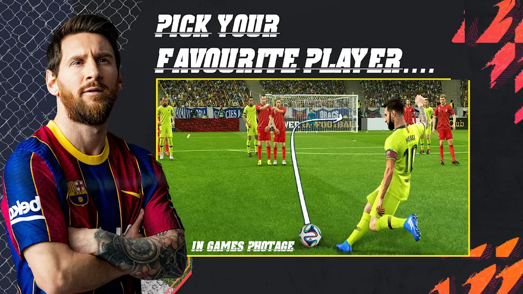 Football Champion Soccer Kick (Футбольный чемпион удар по мячу) [МОД: Все открыто, Дополнительные деньги и Меню MOD] Screenshot 4