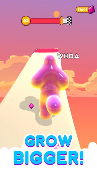 Blob Runner 3D (Блоб Раннер 3Д) [МОД: Много монет, Открытые уровни и Мега MOD] Screenshot 2