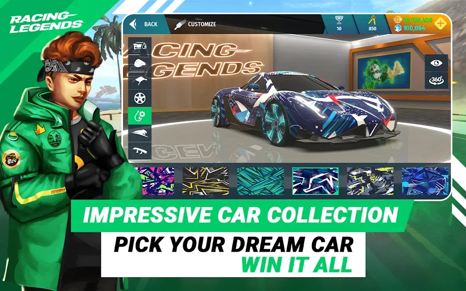 Racing Legends Funzy (Расинг Легендс Фанзи) [МОД: Меню, Бесконечные монеты и Открытые уровни] Screenshot 4