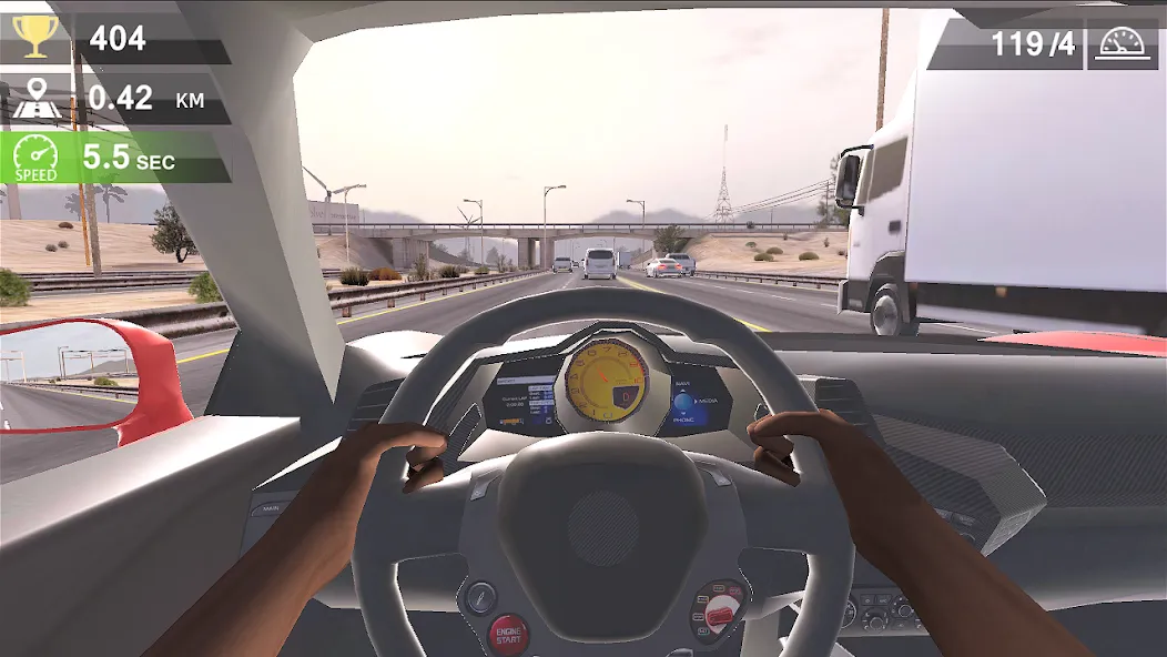 Racing Traffic Car Speed [МОД: Бесконечные деньги, Монеты и Мега MOD] Screenshot 1