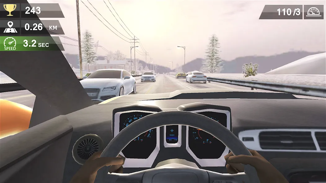 Racing Traffic Car Speed [МОД: Бесконечные деньги, Монеты и Мега MOD] Screenshot 2