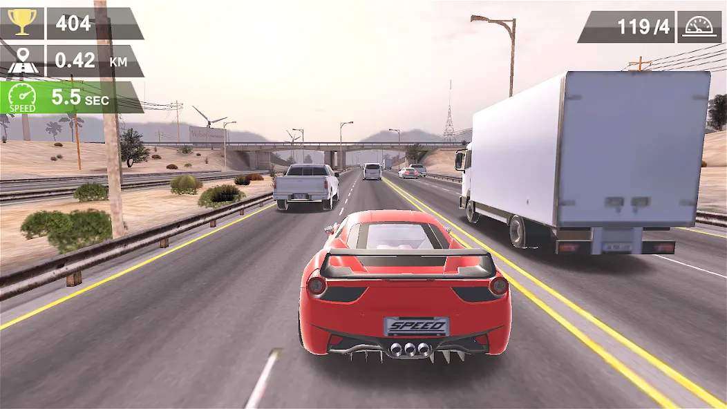 Racing Traffic Car Speed [МОД: Бесконечные деньги, Монеты и Мега MOD] Screenshot 3