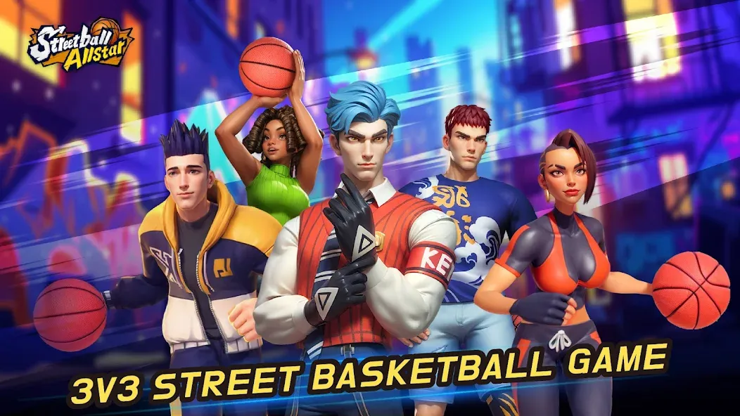 Streetball Allstar (тритбол Оллстар) [МОД: Деньги, Монеты и Меню MOD] Screenshot 1