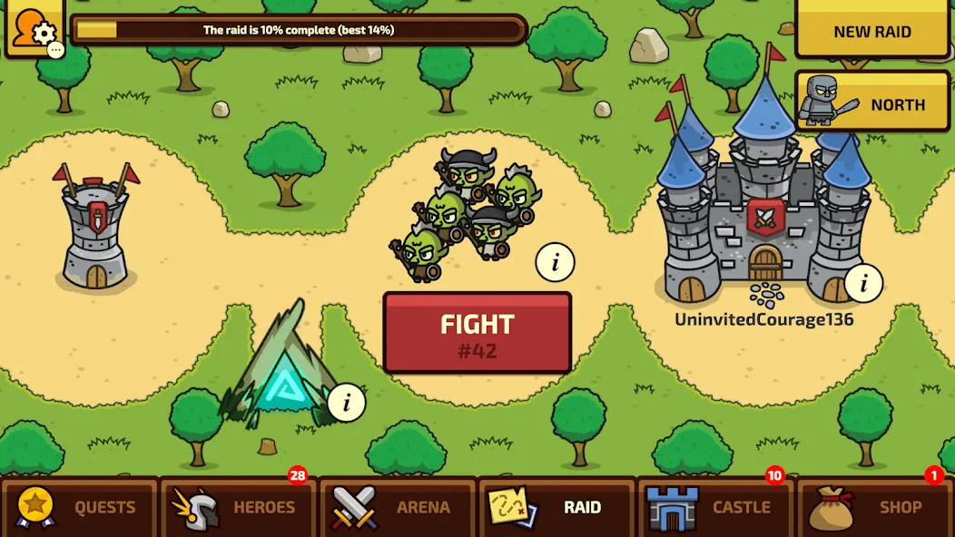 Raid Heroes: Total War [МОД: Бесконечные деньги, Монеты и Мега MOD] Screenshot 1