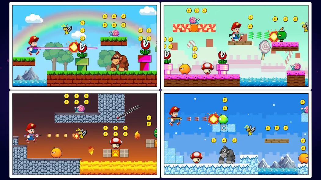 Super Mano : Adventure Jump (упер кэт ган) [МОД: Деньги, Монеты и Меню MOD] Screenshot 3