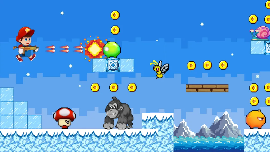 Super Mano : Adventure Jump (упер кэт ган) [МОД: Деньги, Монеты и Меню MOD] Screenshot 5