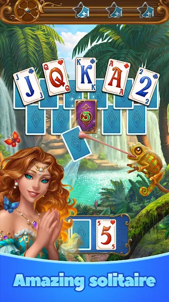 Magic Story of Solitaire Cards [МОД: Все открыто, Дополнительные деньги и Меню MOD] Screenshot 1